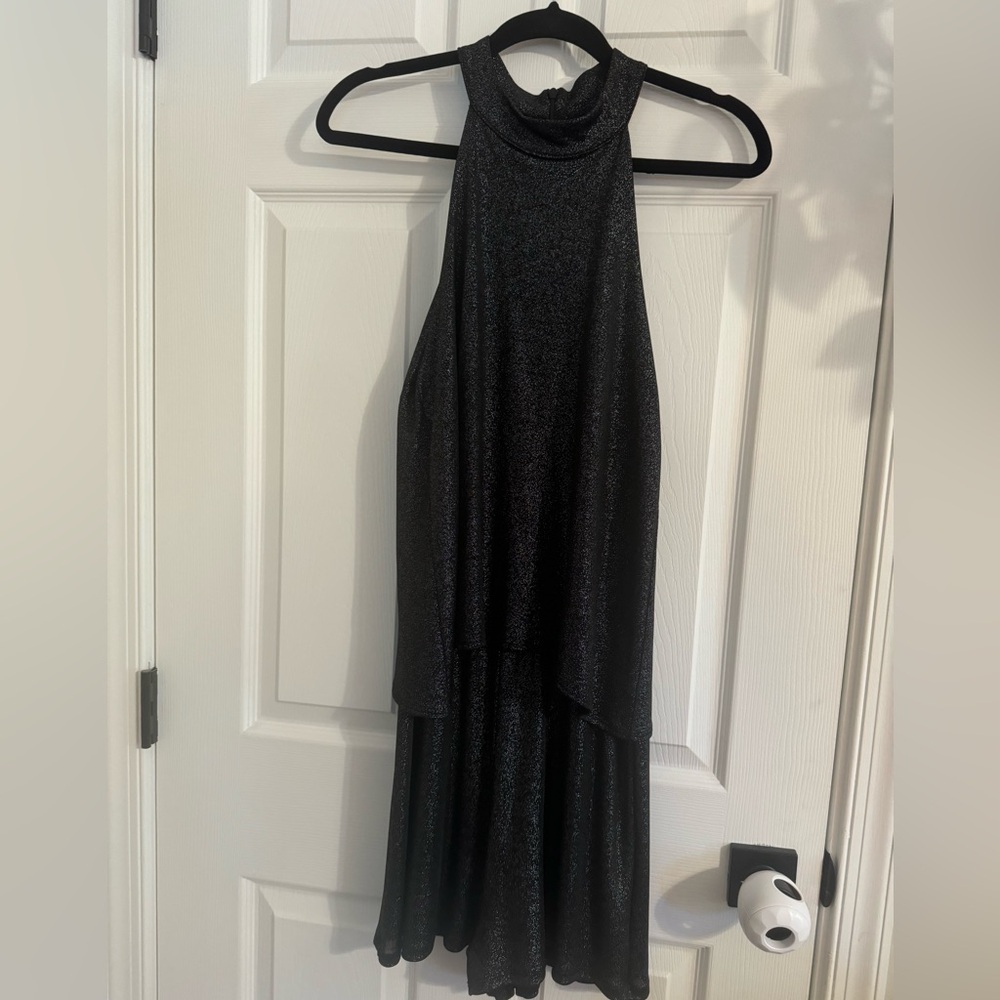Veronica M Shimmery Short Jumpsuit